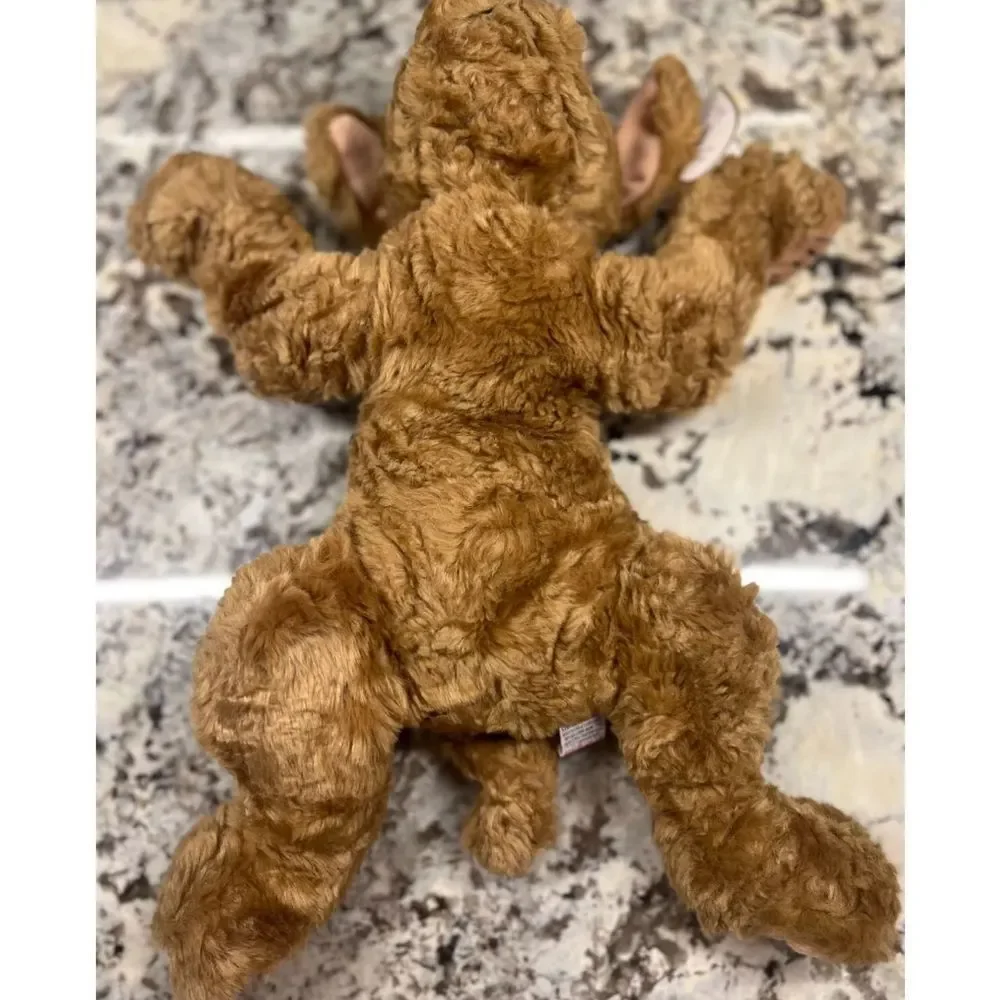 Ty  Biscuit Classic Stuffed‎ Animal Puppy Dog Brown Curly Plush Toy